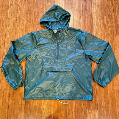 Chaqueta cortavientos vintage Izod Lacoste verde pulóver con capucha para hombre talla grande Foto 1 de 4