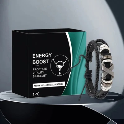 Prostate Vitality Bracelet Energy Healing Wellness Therapy Men Health Hand Band - Image 1 of 4