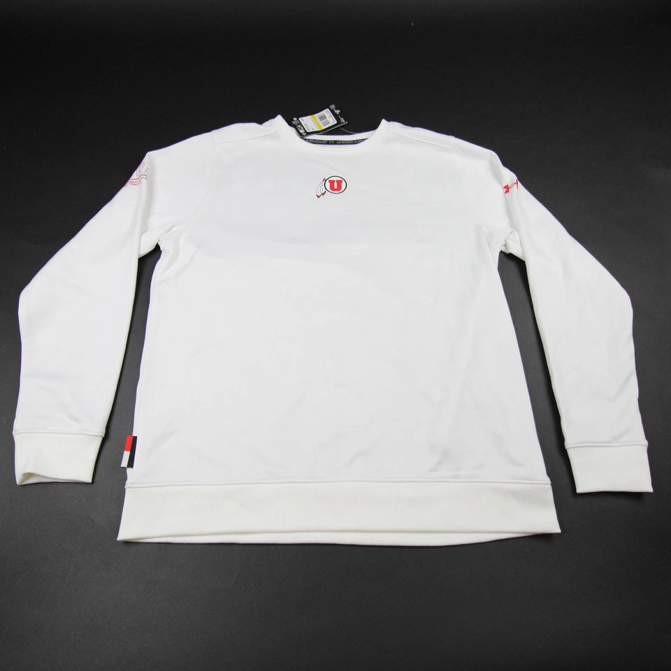 Utah Utes Under Armour Sweatshirt Women's White New - Image 1 of 1