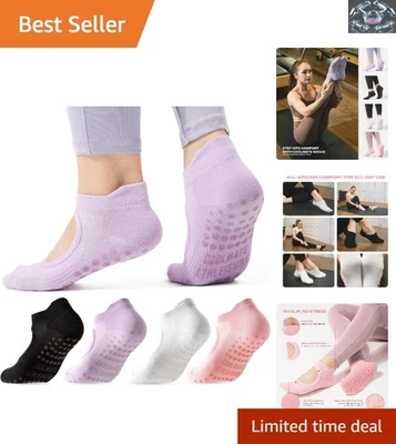 Calcetines de Pilates Ultimate Comfort con agarre para mujer - lavables a máquina y elegantes Foto 1 de 4