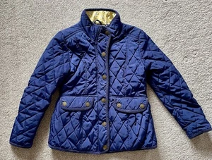 NEXT blue quilted Jacket coat Girls Age 7-8 Years - Picture 1 of 9