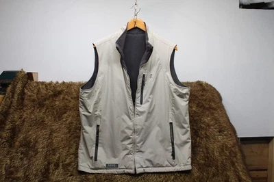 IZOD PFX Reversible PerformX Mens XL Beige And Gray Vest Polyester Zip Pockets   - Image 1 of 4