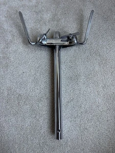 Vintage 70s Premier Double Tom Center Post for Bass Drum - 12” Chrome - Picture 1 of 11