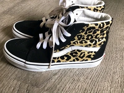 Vans Junior Talla 3 SK8 Alto Leopardo Animal Juvenil Zapatillas Altas Zapatos Atléticos Foto 1 de 4