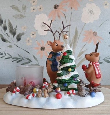 Candelabro votivo de reno PARTYLITE P8536 - Árbol de animales de vacaciones de Navidad Foto 1 de 4