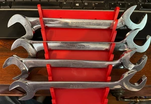 Snap-on 4Pc 4 Way Angle Head Open End Wrench Set 13/16 7/8 15/16 1" VS26-VS32 - Foto 1 di 7