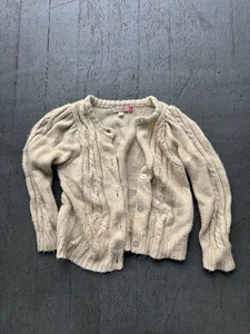 PINK CHICKEN Girls 6Y Cream Cardigan - Picture 1 of 3