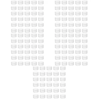  5 Pieces Small Plastic Jars Portable Toiletries Container Sample - Image 1 of 4