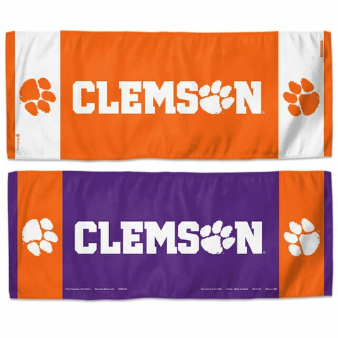 NCAA Clemson Tigers 12x30 Double Sided Cooling Towel Keep Cool in Summer Cover