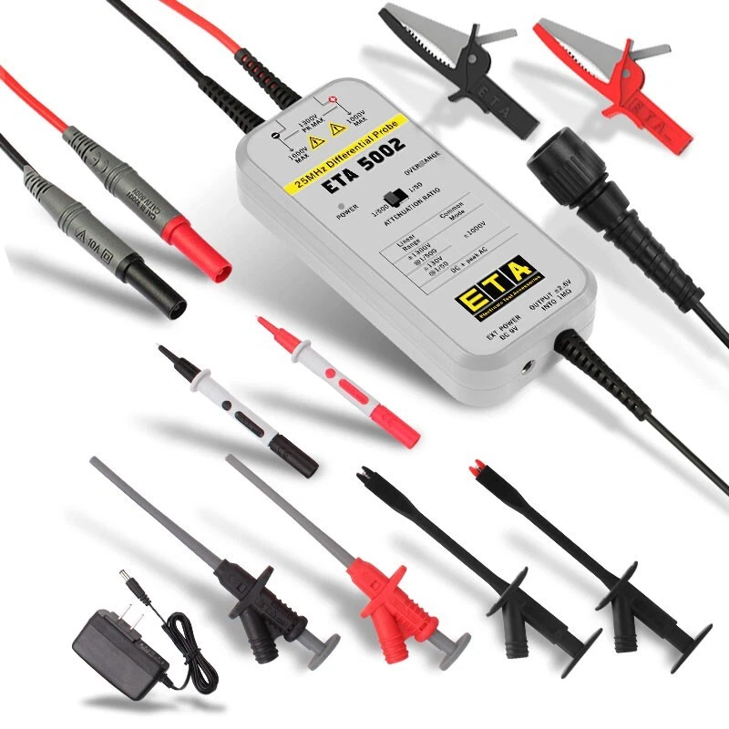 ETA5002 25MHz Differential Probe High Voltage for 1300V Voltage Signal os67 - Image 1 of 1