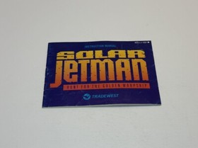 NES Solar Jetman: Hunt for the Golden Warship - Solo manual de instrucciones