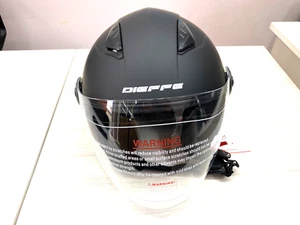 CASCO CON VISERA LARGA NEGRO DIEFFE TALLA L CM 59 NUEVO ORIGINAL FOR - Imagen 1 de 5