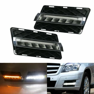 For Benz GLK-Class X204 GLK 300-500 2008-2012 LED Daytime Running Light Fog Lamp - Picture 1 of 9