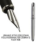 Jinhao X750 Stainless Steel Fountain Pen Fine Nib Calligraphy WritingBD
