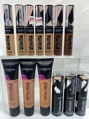 L'Oreal Infallible Foundation Concealer Full Wear YOU CHOOSE BuyMore&CombineShip - Image 1 of 3