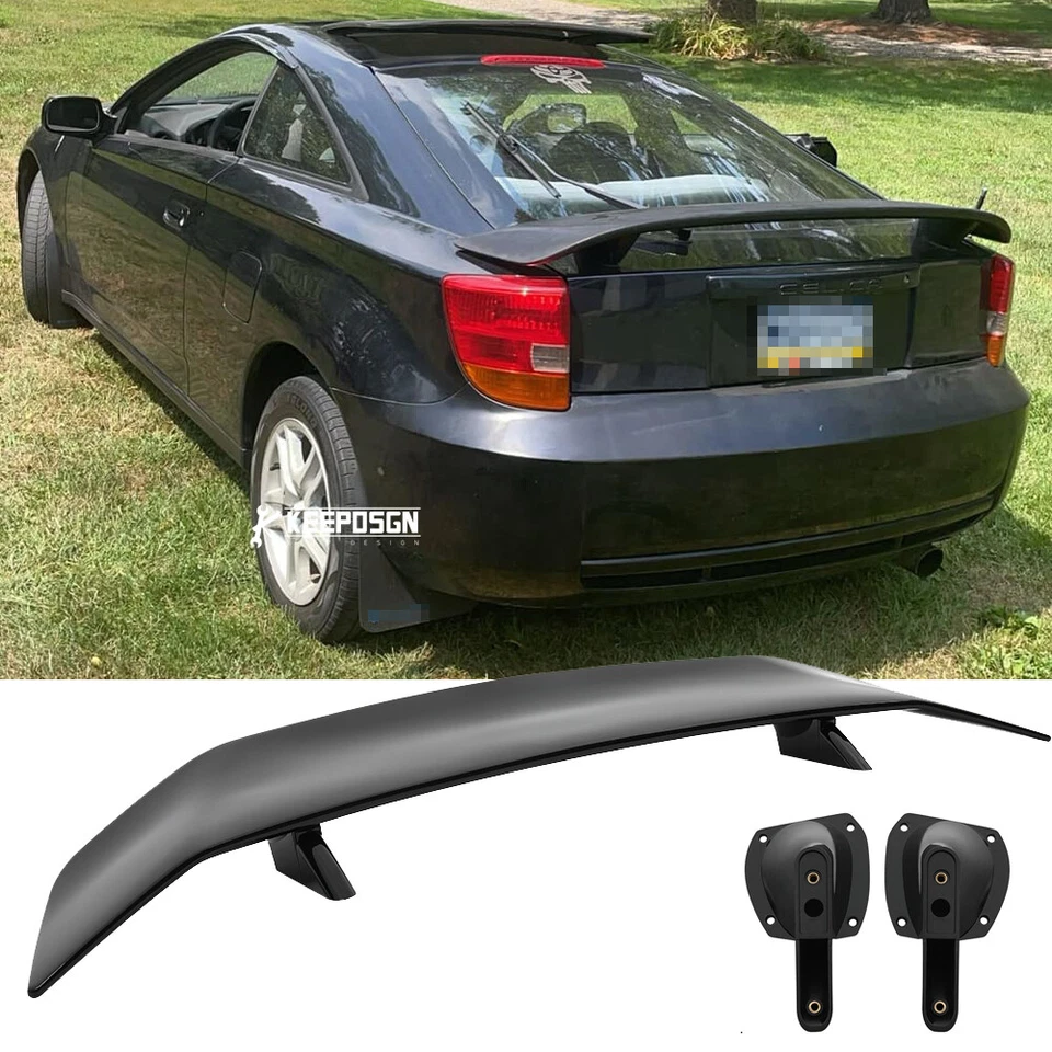 Alerón trasero negro brillante 47" alerón labio GT Racing para Toyota Celica 2000-05 Foto 1 de 4