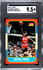 1996-97 Fleer #4 Michael Jordan Decade Of Excellence SGC 9.5 MT+
