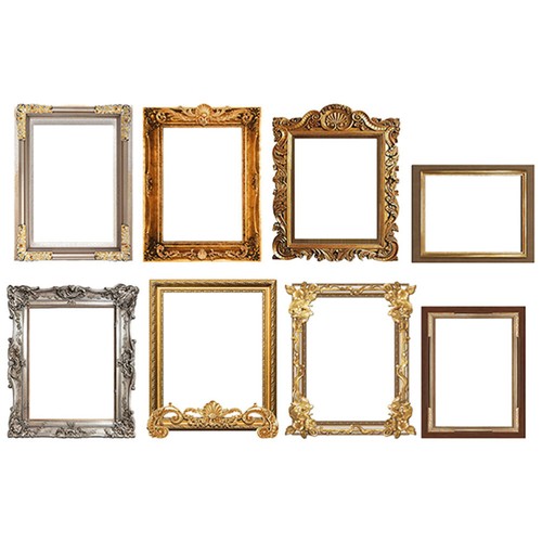 8 Pcs Wall Photo Frame Stickers Picture Collages for Hanging Artwork