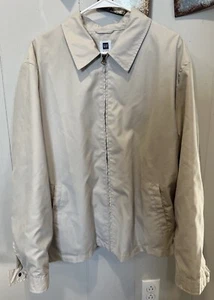 GAP Mens Size L Black Water Resistant Jacket Zip Up - Picture 1 of 10