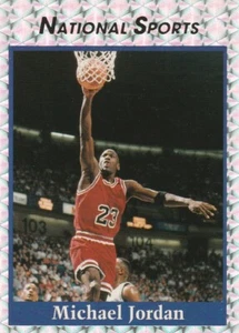 Tarjeta promocional Michael Jordan de deportes nacionales extremadamente rara. Casi nuevo - Imagen 1 de 2