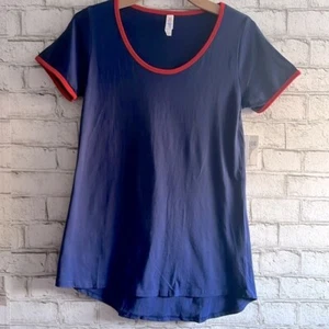 Nuevo con etiquetas Sólido Manga Corta LuLaRoe Clásico T Talla XXS Azul Algodón - Imagen 1 de 7