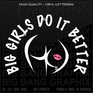 I Love Marshmallow Girls Decal Sticker Thick Big Fluffy Sexy Curvy Phat Fat HOT - Picture 1 of 4