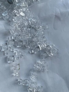 LEGO-NUEVO- #61252-TRANS TRANSPARENTE-PLACA 1 X 1 CON CLIP-AGARRE HORIZONTAL-10 PIEZAS-RARO - Imagen 1 de 1