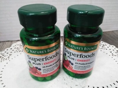 NOVO Nature’s Bounty’s Superfoods Plus Energy 30-CAPS EA - 23 frutas e vegetais (2PK) - Imagem 1 de 4