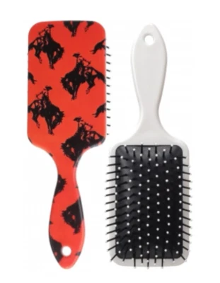 Cepillo de pelo con paleta Bronc Buster cerdas flexibles desenredante vaquera caballo nuevo con etiquetas Foto 1 de 4