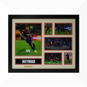 Neymar Signed & Framed Memorabilia - Ivory/Red - Limited Edition - Picture 1 of 3