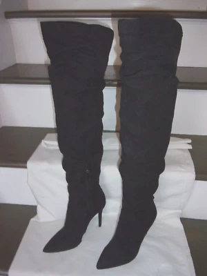 Bota negra por encima de la rodilla Jessica Simpson talla 6M OTK Foto 1 de 4