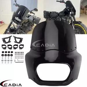 Kit de parabrisas de carenado delantero para Harley Softail Fat Bob FXFB 114 FXFBS 2018-2024 - Imagen 1 de 11