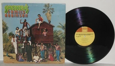 SMOKEY ROBINSON Smokey's Family  LP 1976 Tamla Vinyl T6-341S1 Soul PLAYS WELL - Image 1 of 4