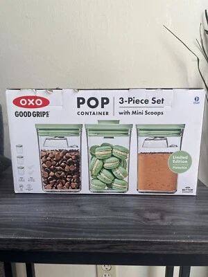 Oxo Good Grips Pop Containers 3 Piece Set With Mini Scoops  - Image 1 of 4
