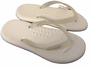 Speedo Macy Women's Bathing Shoes Toe Separator Sandals White - Picture 1 of 1