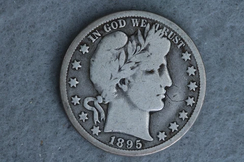 1895-O Barber Silver Half Dollar Early US Type Coin BW536 Cover
