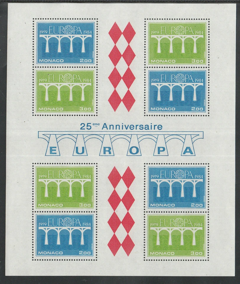 Monaco 1984 Europa Cept ** / MNH: EUROPA Bridges - Image 1 of 1