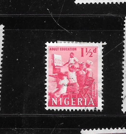 NIGERIA SC# 103 1951 1/2 EDUCACIÓN DEFINITIVA XF USADO SELLO ANTIGUO DEFINITIVO Foto 1 de 1