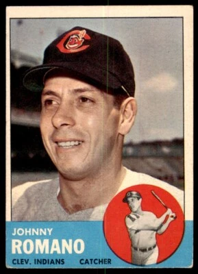 1963 Topps Baseball Card Johnny Romano Cleveland Indians #72 - Image 1 of 2