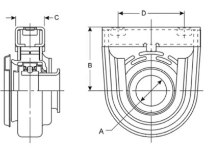 For 1995-2002 Dodge Ram 2500 Drive Shaft Center Support Bearing Spicer 25956DFPB — 第 1/2 张图片