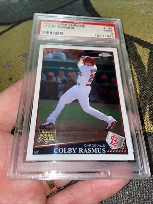 2009 Topps Chrome #196 Colby Rasmus Psa 9 Rookie Pop 1 W Only 1 Higher - Image 1 of 2