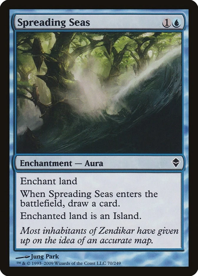 Spreading Seas 70 LP Normal Zendikar MTG EN - Image 1 of 1