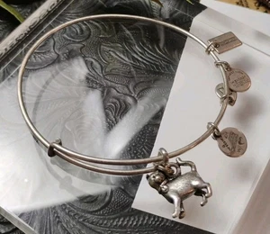 Alex and Ani MONOPOLY Game CAT Bangle Bracelet RETIRED Silver Tone Charms! - Picture 1 of 11