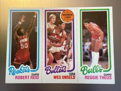 1980-81 Topps #50 / 110 / 243 - Robert Reid / Wes Unseld / Reggie Theus - Image 1 of 2