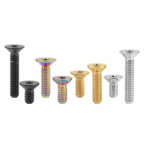 M8 15/20/25/30/35/40/45/50/60/65 mm Titan Flachkopf Senkschrauben Schrauben - Bild 1 von 16