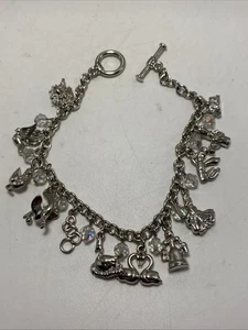12 Days Of Christmas Bettelarmband Sterlingsilber Finish Knebelverschluss B14A - Bild 1 von 24