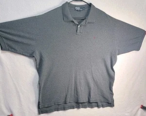 Polo by Ralph Lauren Poloshirt Herren XL Grau Kurzarm Rot Pony Logo - Bild 1 von 6