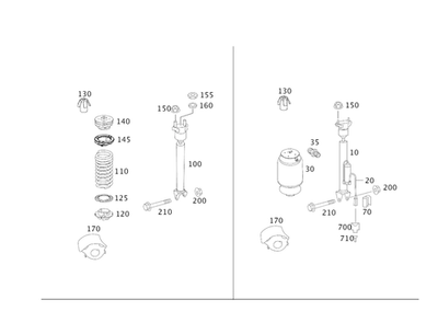 Amortiguador original Mercedes-Benz 164-320-24-31 Foto 1 de 2