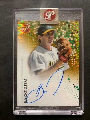 Barry Zito 2022 Topps Pristine Encased Gold Refractor Autograph /50 #PA=BZ - Image 1 of 2