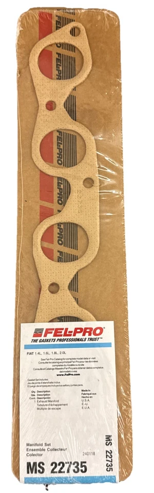 Juego de juntas de colector de escape Fel-Pro MS 22735 para modelos Fiat Lancia 68-82 seleccionados Foto 1 de 4